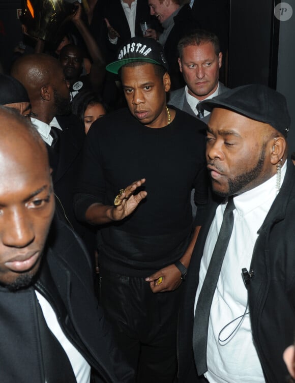 Exclusif - Jay Z au Club 79 pour son after-show après son concert à Bercy. Paris, le 18 octobre 2013.