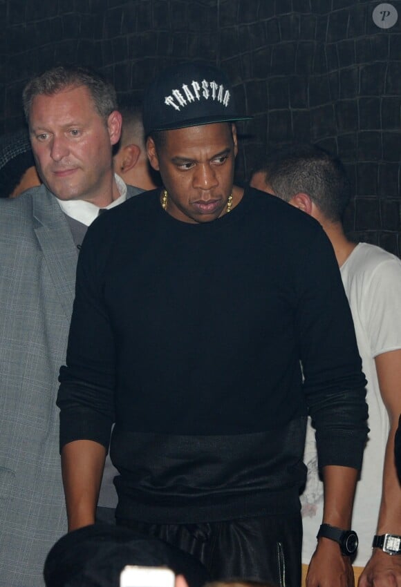 Exclusif - Jay Z au Club 79 pour son after-show après son concert à Bercy. Paris, le 18 octobre 2013.