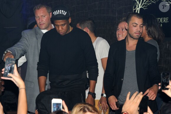 Exclusif - Jay Z au Club 79 pour son after-show après son concert à Bercy. Paris, le 18 octobre 2013.