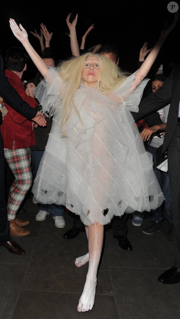 Lady Gaga à Londres, le 25 octobre 2013.