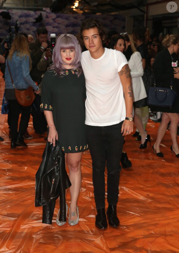 Kelly Osbourne et Harry Styles lors de la fashion week de Londres. Le 14 septembre 2013.