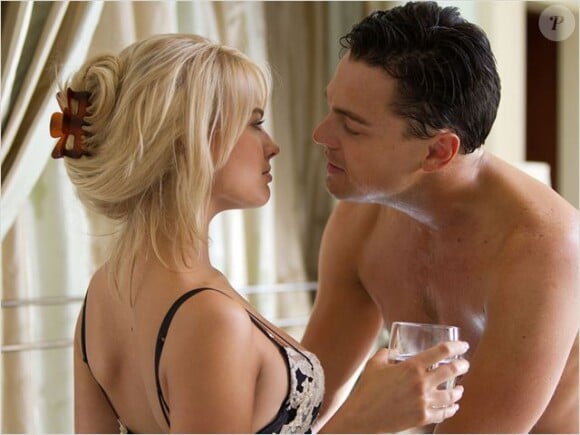 Leonardo DiCaprio et Margot Robbie dans Le Loup de Wall Street.