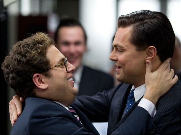 Jonah Hill et Leonardo DiCaprio dans Le Loup de Wall Street.