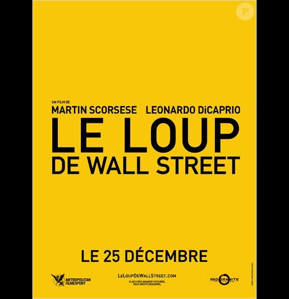 Affiche du film Le Loup de Wall Street.