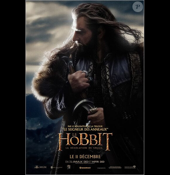 Affiche du Hobbit - La Désolation de Smaug, en salles le 11 décembre 2013 avec Richard Armitage