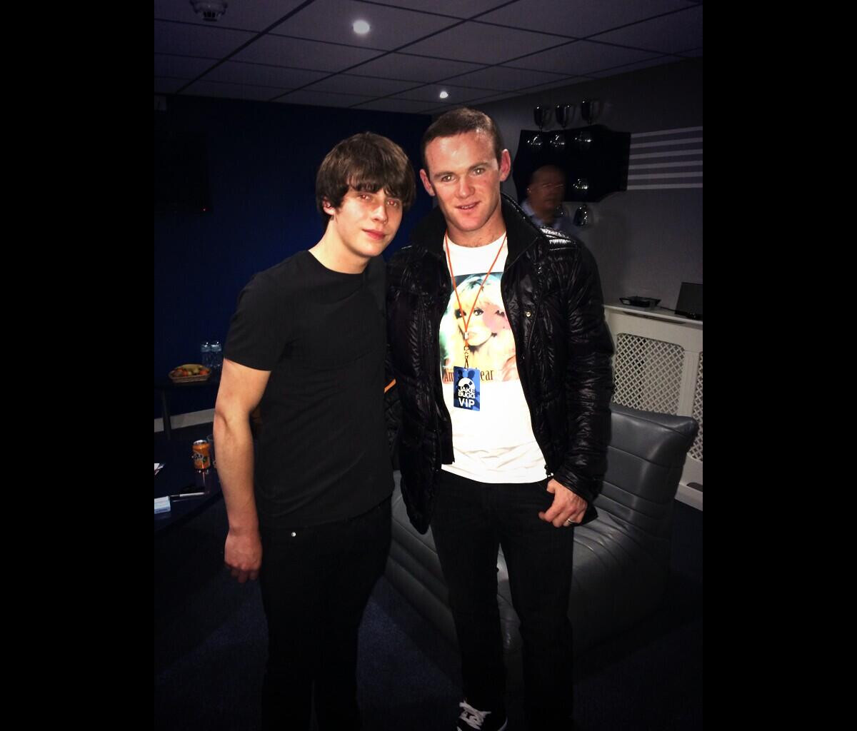 Photo : Wayne Rooney avec Jake Bugg, lors du concert de ce dernier à ...