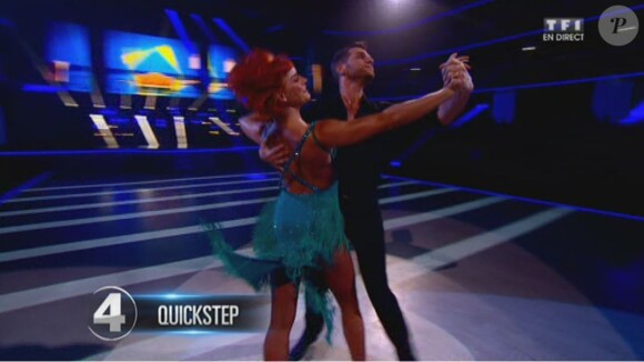 Keen'V et Fauve Hautot - Septième prime de "Danse avec les stars 4" sur TF1. Le 9 novembre 2013.