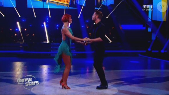 Keen'V et Fauve Hautot - Septième prime de "Danse avec les stars 4" sur TF1. Le 9 novembre 2013.