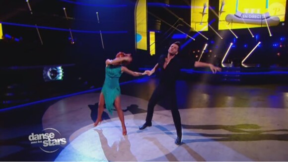 Keen'V et Fauve Hautot - Septième prime de "Danse avec les stars 4" sur TF1. Le 9 novembre 2013.