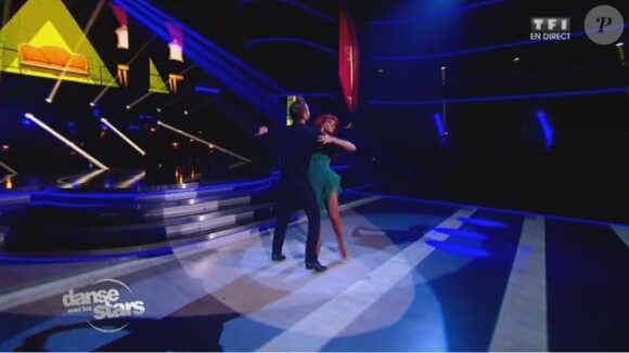 Keen'V et Fauve Hautot - Septième prime de "Danse avec les stars 4" sur TF1. Le 9 novembre 2013.