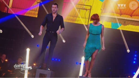 Keen'V et Fauve Hautot - Septième prime de "Danse avec les stars 4" sur TF1. Le 9 novembre 2013.