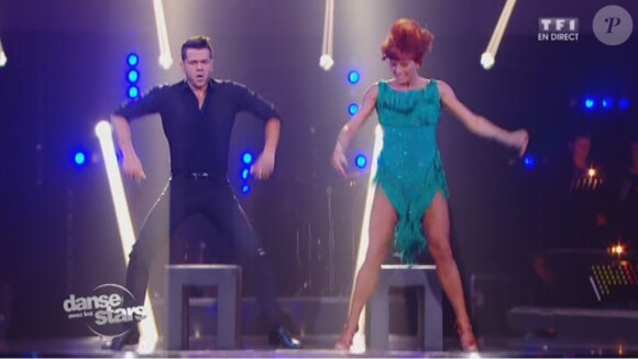 Keen'V et Fauve Hautot - Septième prime de "Danse avec les stars 4" sur TF1. Le 9 novembre 2013.