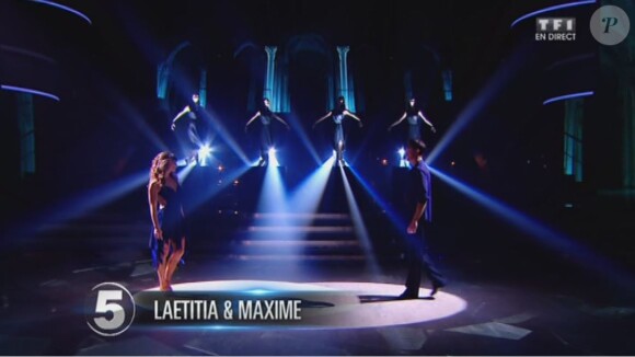 Laetitia Milot et Maxime Dereymez - Septième prime de "Danse avec les stars 4" sur TF1. Le 9 novembre 2013.