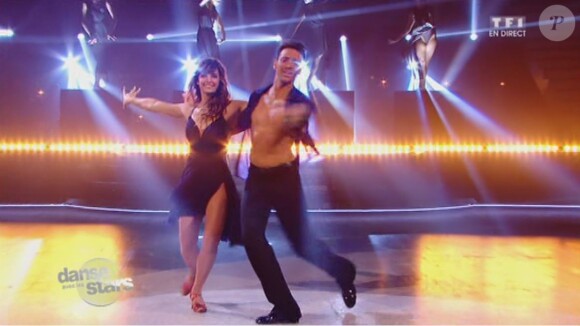 Laetitia Milot et Maxime Dereymez - Septième prime de "Danse avec les stars 4" sur TF1. Le 9 novembre 2013.