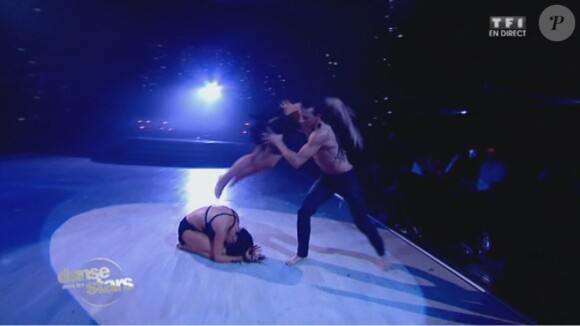 Alizée, Grégoire Lyonnet et Candice Pascal - Septième prime de "Danse avec les stars 4" sur TF1. Le 9 novembre 2013.