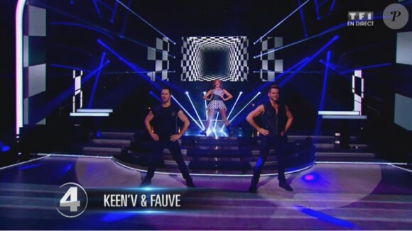 Keen'V, Fauve Hautot et Christian Millette - Septième prime de "Danse avec les stars 4" sur TF1. Le 9 novembre 2013