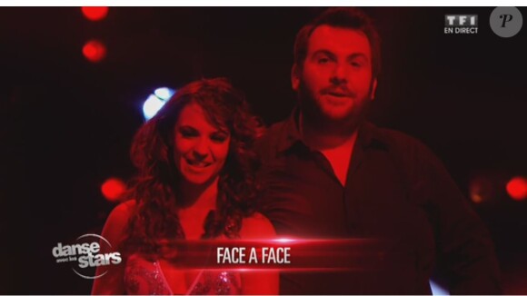 Keen'V et Laurent Ournac, épreuve du face-à-face - Septième prime de "Danse avec les stars 4" sur TF1. Le 9 novembre 2013.