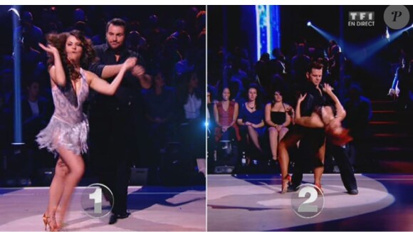 Keen'V et Laurent Ournac, épreuve du face-à-face - Septième prime de "Danse avec les stars 4" sur TF1. Le 9 novembre 2013.