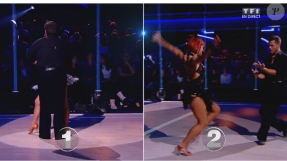 Keen'V et Laurent Ournac, épreuve du face-à-face - Septième prime de "Danse avec les stars 4" sur TF1. Le 9 novembre 2013.