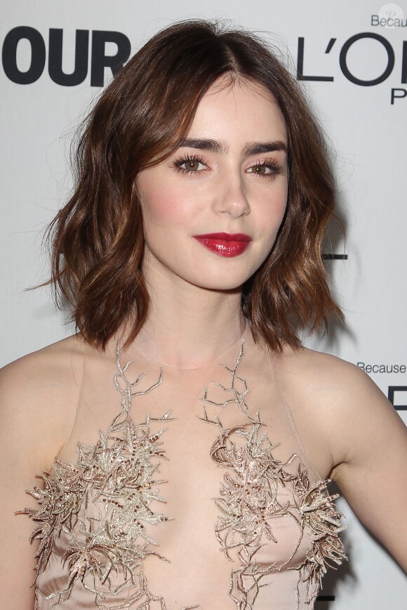 Lily Collins à la 23 soirée Glamour Women of the Year, à New York, le 11 novembre 2013