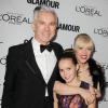 Baz Lhurmann avec sa femme Catherine et sa fille Lillian à la 23 soirée Glamour Women of the Year, à New York, le 11 novembre 2013