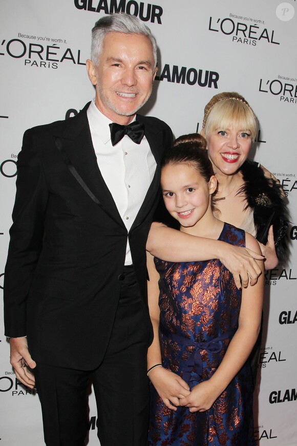Baz Lhurmann avec sa femme Catherine et sa fille Lillian à la 23 soirée Glamour Women of the Year, à New York, le 11 novembre 2013