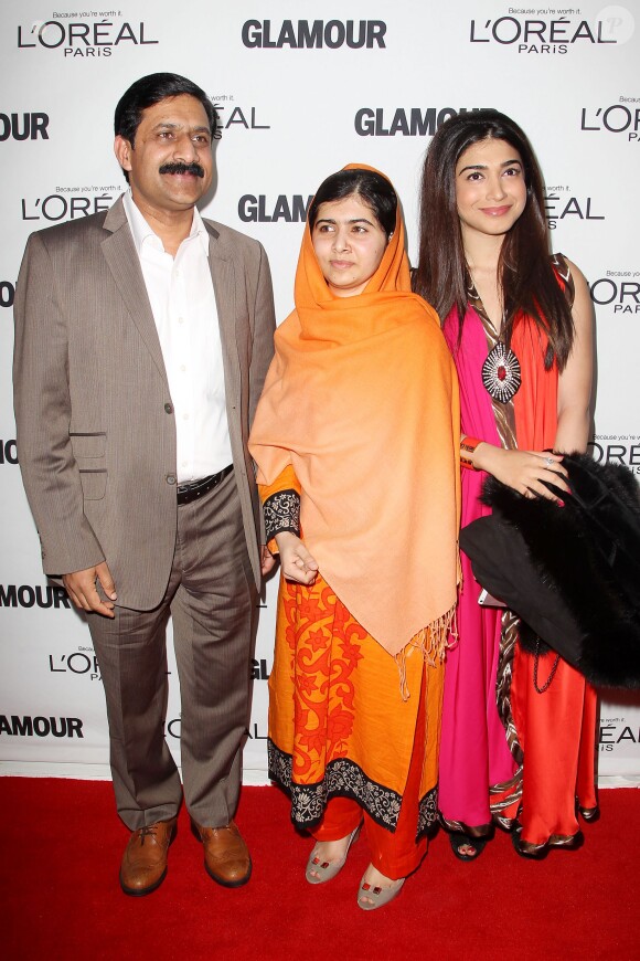 Malala Yousafzai à la 23 soirée Glamour Women of the Year, à New York, le 11 novembre 2013