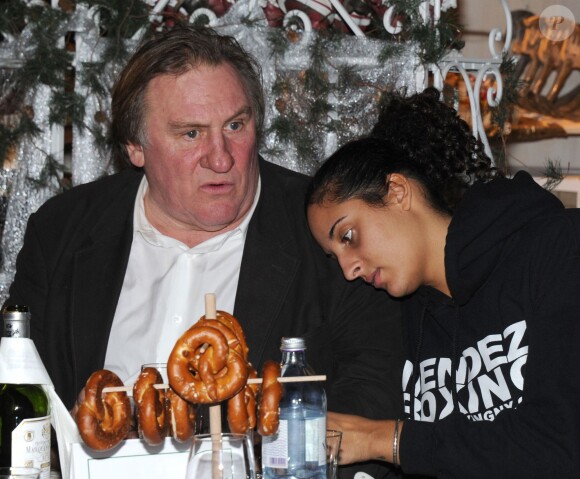 Gérard Depardieu et sa fille Roxane à Heendorf le 14 novembre 2013.