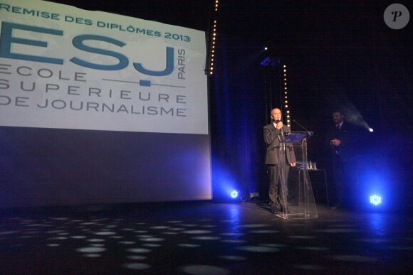 Exclusif - Guillaume Jobin lors de la remise annuelle des diplômes de l'ESJ à l'espace Pierre Cardin à Paris le 13 novembre 2013.
