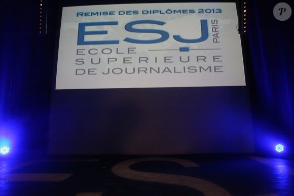 Exclusif - Remise annuelle des diplômes de l'ESJ à l'espace Pierre Cardin à Paris le 13 novembre 2013.