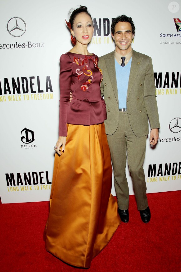 Pat Cleveland, Zac Posen lors d'une projection de Mandela: Long Walk To Freedom au Lincoln Center de New York le 14 novembre 2013.