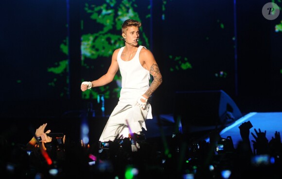 Justin Bieber en concert à Rio de Janeiro au Bresil, le 2 novembre 2013