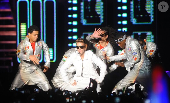Justin Bieber en concert à Rio de Janeiro au Bresil, le 2 novembre 2013