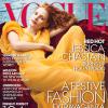 Jessica Chastain en couverture du "Vogue" américain, décembre 2013.