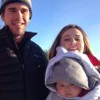 Majandra Delfino, son mari David Walton et leur fille Cecilia, le 8 janvier 2013.