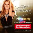 Céline Dion en concert à Paris à partir du 25 novembre 2013.