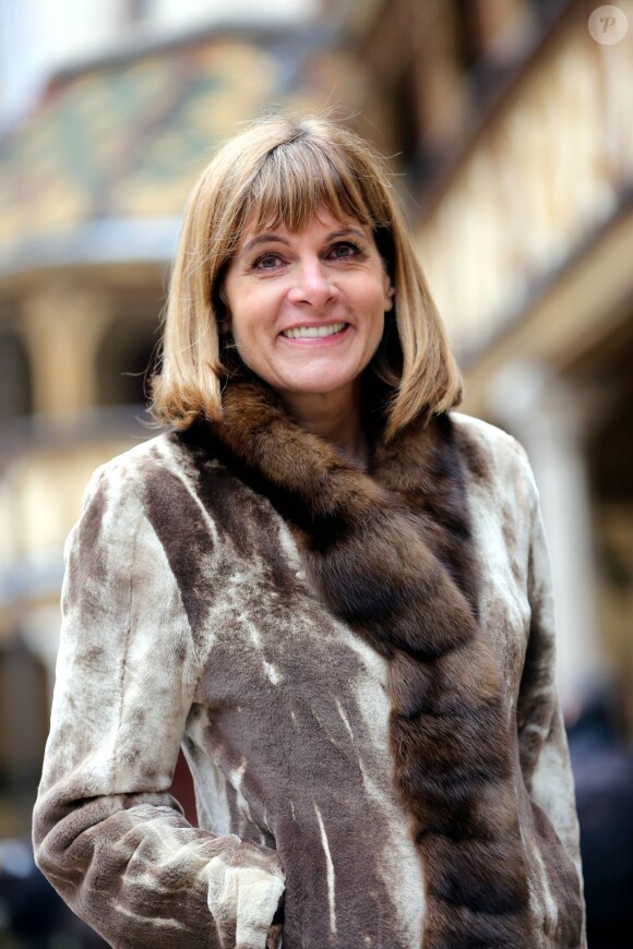 Anne Lauvergeon lors de la vente aux enchères des vins des Hospices de Beaune le 17 Novembre 2013.