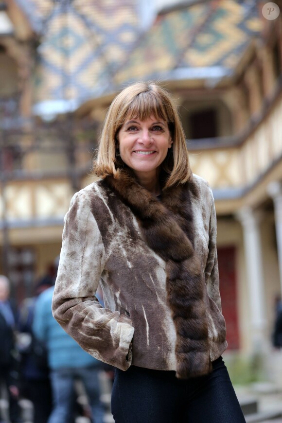 Anne Lauvergeon lors de la vente aux enchères des vins des Hospices de Beaune le 17 Novembre 2013.