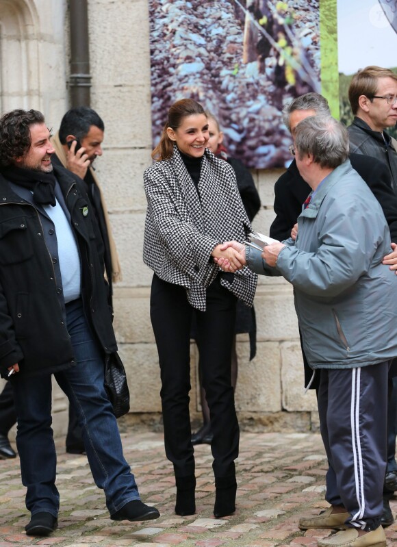 Clotilde Courau lors de la vente aux enchères des vins des Hospices de Beaune le 17 Novembre 2013.