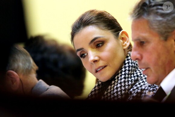 Clotilde Courau lors de la vente aux enchères des vins des Hospices de Beaune qu'elle présidait à Beaune le 17 Novembre 2013.