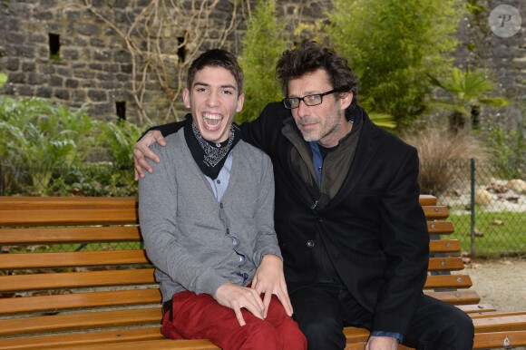 Fabien Heraud et Nils Tavernier lors du photocall du film L'épreuve d'une vie dans le cadre du Festival du film de Sarlat le 14 novembre 2013