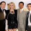 Jon Favreau, Gwyneth Paltrow, Terrence Howard et Robert Downey Jr à Londres pour la présentation d'Iron Man le 24 avril 2008