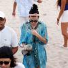 Katy Perry passe incognito sur la plage avec des amis à Miami, le 17 novembre 2013.