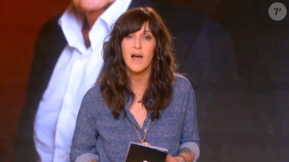 Daphné Bürki, sur le plateau de l'émission Le Tube sur Canal+, le samedi 23 novembre 2013.