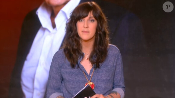Daphné Bürki, sur le plateau de l'émission Le Tube sur Canal+, le samedi 23 novembre 2013.