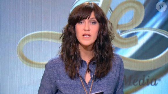 Daphné Bürki, sur le plateau de l'émission Le Tube sur Canal+, le samedi 23 novembre 2013.