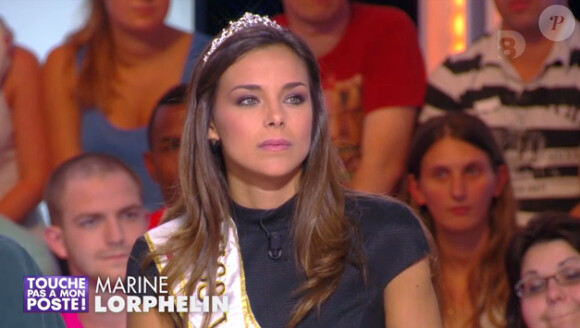 Marine Lorphelin était l'invitée de l'émission 'Touche pas à mon poste' le 1er octobre. La Miss France 2013, et première dauphine de Miss Monde, pourrait bien devenir chroniqueuse dans l'émission !
