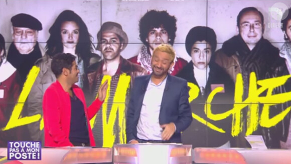 Jamel Debbouze et Cyril Hanouna dans Touche pas à mon poste le 26 novembre 2013 sur D8
