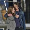 Chloë Moretz et Jamie Blackley sur le tournage de 'If I Stay' à Vancouver, le 26 novembre 2013.