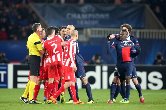 Match PSG-Olympiakos (2-1) le 27 novembre 2013.